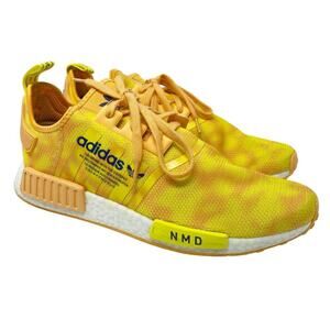 Adidas Yellow/Orange NMD R1 Casual Sneakers Lace Up Men's Size 13 EUC